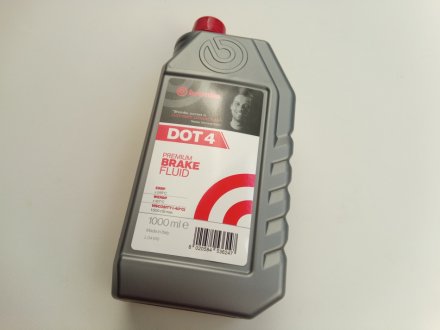 Гальмівна рідина  "DOT4 Premium Brake Fluid", 1л BREMBO L04010