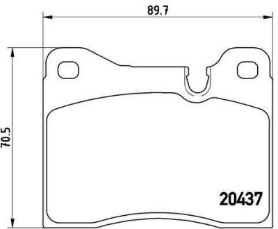 Гальмівні колодки, дискові BREMBO P 06 002