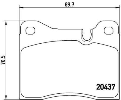 Гальмівні колодки, дискові BREMBO P 06 003