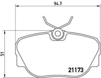 Гальмівні колодки, дискові BREMBO P 06 010