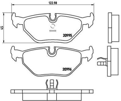 Гальмівні колодки дискові BREMBO P 06 011