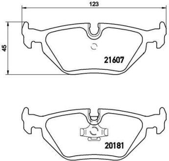 Гальмівні колодки дискові BREMBO P 06 013
