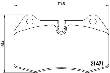 Гальмівні колодки дискові BREMBO P 06 018