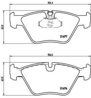 Гальмівні колодки дискові BREMBO P 06 022