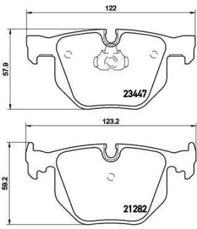 Гальмівні колодки BREMBO P 06 029