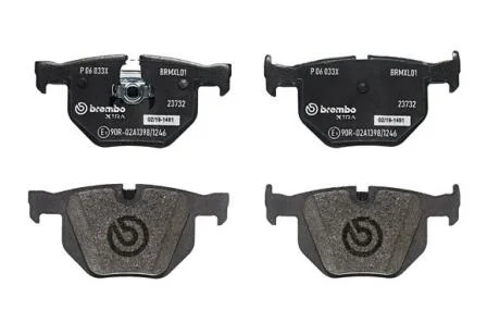 Колодки тормозные BMW 5(E60/E61) -10 2.0-3.0 задн. Xtra BREMBO P 06 033X