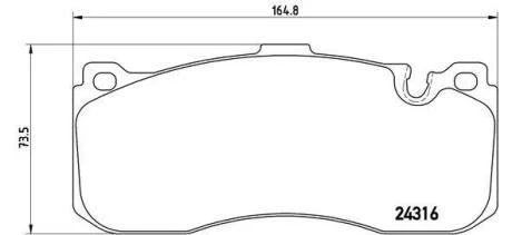 Колодки тормозные BMW 1(E81)/3(E90) 03- 1.6-2.5 перед. (торм. сист.) BREMBO P 06 041