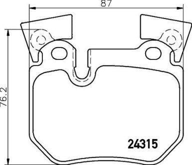 Колодки тормозные BMW 1(E81)/3(E90) 05- 1.8-3.5/1.8-3.0 DIESEL задн. BREMBO P 06 059