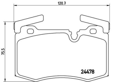 Гальмівні колодки дискові BREMBO P 06 068
