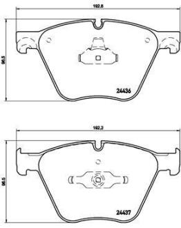 Комплект гальмівних колодок з 4 шт. дисків BREMBO P 06 073