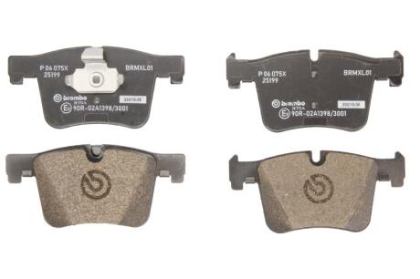 Комплект гальмівних колодок з 4 шт. дисків BREMBO P 06 075X