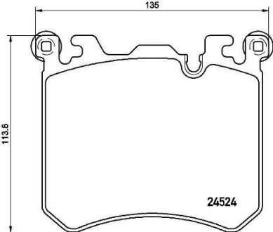 Колодки тормозные BMW X5 (E70)/X6 (E71) 09- 4.4 перед. BREMBO P 06 077