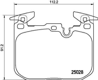 Колодки тормозные BMW 3 (F30/F31)/ 1 (F20/F21) 11- 1.5-3.0 перед. BREMBO P06 088