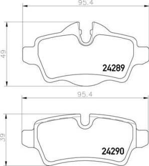 Гальмівні колодки дискові BREMBO P 06 103