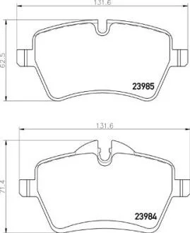 Гальмівні колодки дискові BREMBO P 06 104