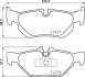 Гальмівні колодки дискові BREMBO P06105 (фото 1)