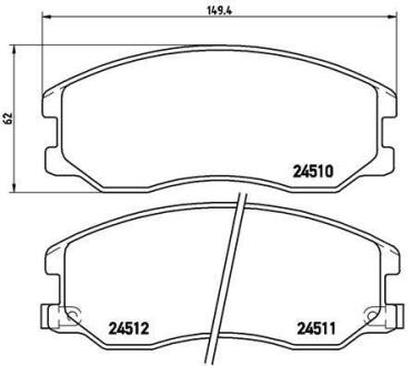 Колодки тормозные GM CAPTIVA/ANTARA 06- перед. с датч. BREMBO P 10 003
