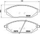 Колодки тормозные CHEVROLET SPARK 10- перед. BREMBO P 10 054 (фото 1)