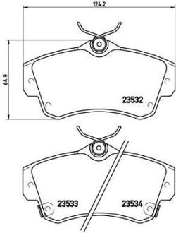 Гальмівні колодки дискові BREMBO P 11 012