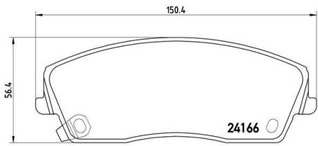 Гальмівні колодки дискові BREMBO P 11 019