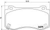 Комплект тормозных колодок, дисковый тормоз BREMBO P 11 023 (фото 1)