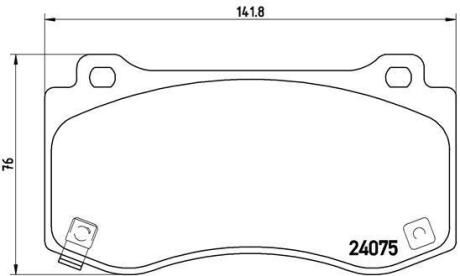 Гальмівні колодки дискові BREMBO P 11 023