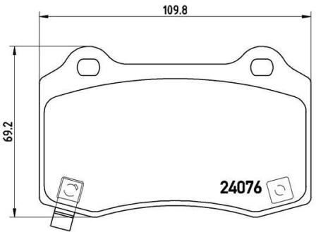 Гальмівні колодки дискові BREMBO P 11 024