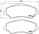 Колодки тормозные FIAT/DODGE JOURNEY/FREEMONT 08- перед. BREMBO P 11 025 (фото 1)