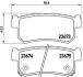 Колодки тормозные SSANGYONG ACTYON/REXTON 02- задн. BREMBO P 15 010 (фото 1)