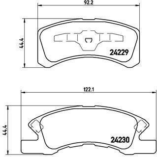Гальмівні колодки дискові BREMBO P 16 011