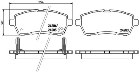 Гальмівні колодки дискові BREMBO P 16 013X