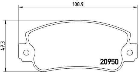 Гальмівні колодки дискові BREMBO P 23 021
