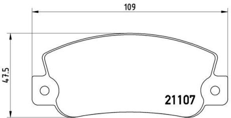 Гальмівні колодки, дискові BREMBO P 23 032