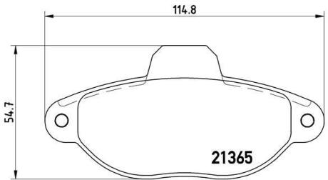 Гальмiвнi колодки дисковi BREMBO P 23 054