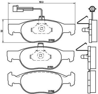 Гальмівні колодки дискові BREMBO P 23 057