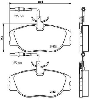 Гальмівні колодки дискові BREMBO P 23 061