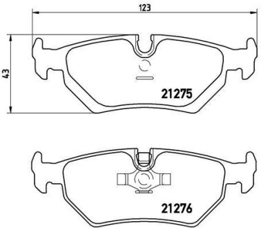 Гальмівні колодки, дискові BREMBO P 23 062