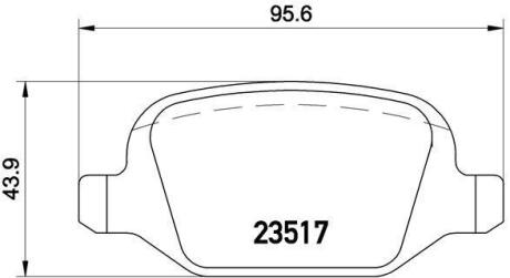 Гальмівні колодки BREMBO P 23 065