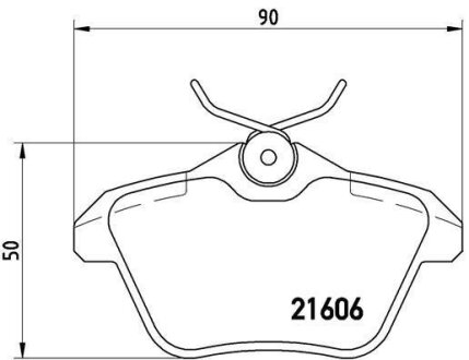 Гальмівні колодки, дискові BREMBO P 23 067