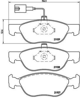Гальмівні колодки дискові BREMBO P 23 070