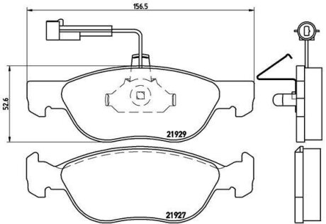 Гальмівні колодки, дискові BREMBO P 23 071