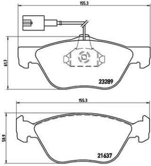 Гальмівні колодки дискові BREMBO P 23 077