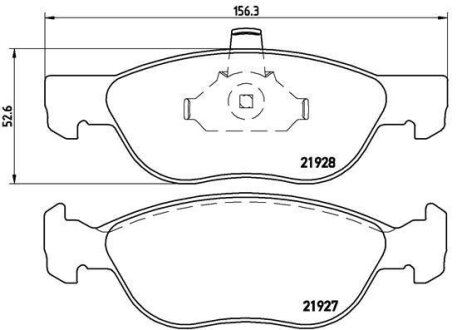 Гальмівні колодки, дискові BREMBO P 23 081