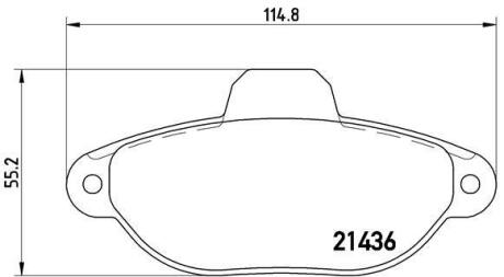 Колодки гальмівні дискові BREMBO P 23 096