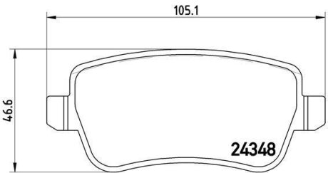 Гальмівні колодки, дискові BREMBO P 23 102