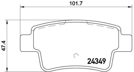Гальмівні колодки, дискові BREMBO P 23 104