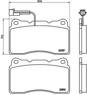 Гальмівні колодки, дискові BREMBO P 23 115