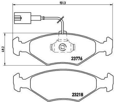 Гальмівні колодки дискові BREMBO P 23 122