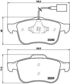 Гальмівні колодки дискові BREMBO P 23 132