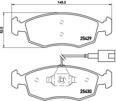 Гальмiвнi колодки, к-кт. (Колодки тормозные дисковые, к-кт.) BREMBO P 23 138